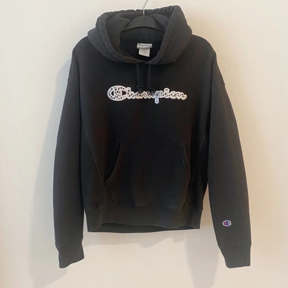 Champion UO Exclusive Animal Print Hoodie Medium Hood Sweatshirt - Picture 2 of 10